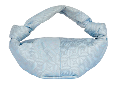 Jacquard Mini Double Knot Bag, &pound;250, Handbags, Blue, Fabric, Front view